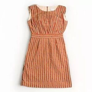 Anthropologie Silk Blend Rachel Comey Sleeveless Dress with Cute Crab Print Sz 4